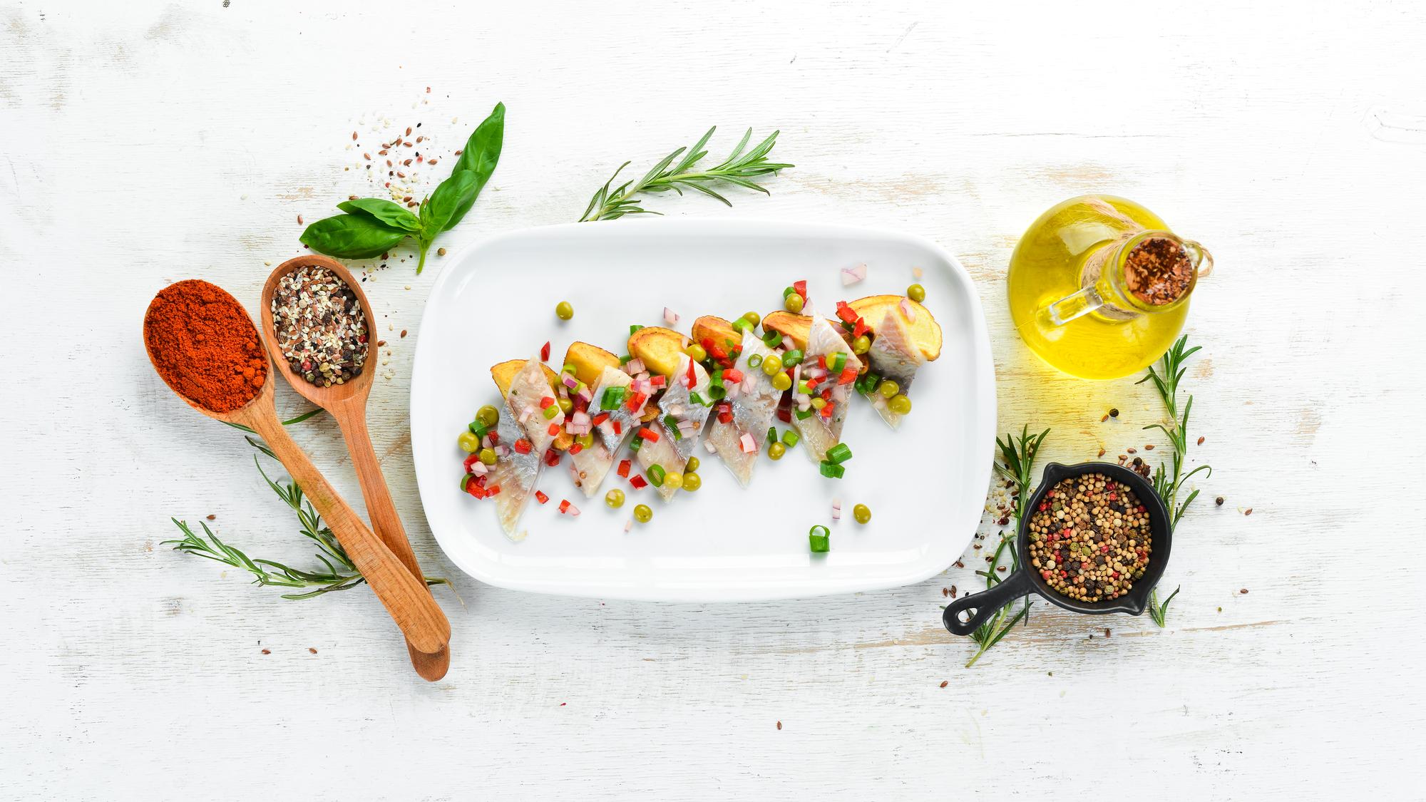 Piatto principale impiattato in stile ristorante